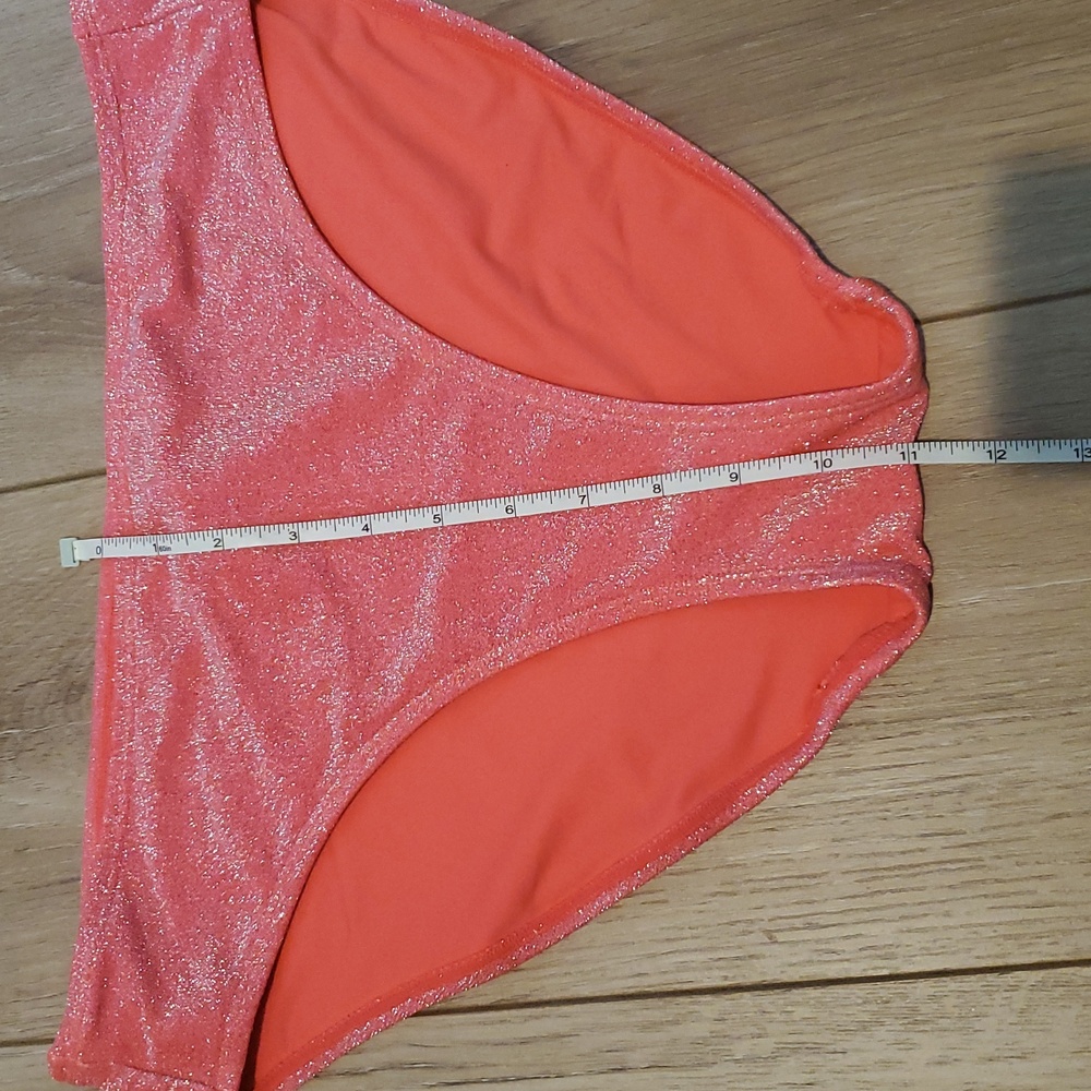 Good American Sparkle Coral Swim 3 Piece BUNDLE - Picture 10 of 12